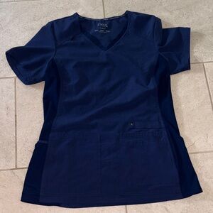 Cherokee iFlex Deep Blue V-Neck Scrub Top